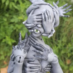 Lilith Hand Head Open Mouth